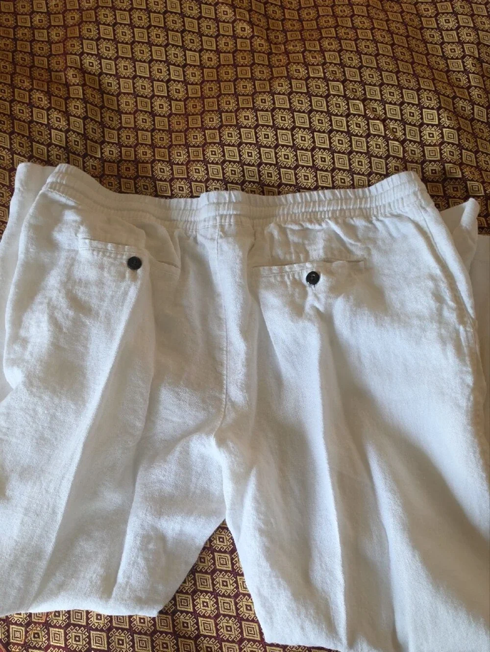 Panama Jack White Resort Linen Pant